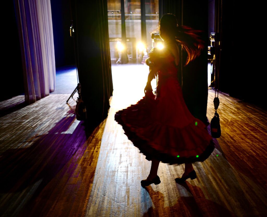 Espectáculo de flamenco en el tablao del Museo del Baile Flamenco de Sevilla.